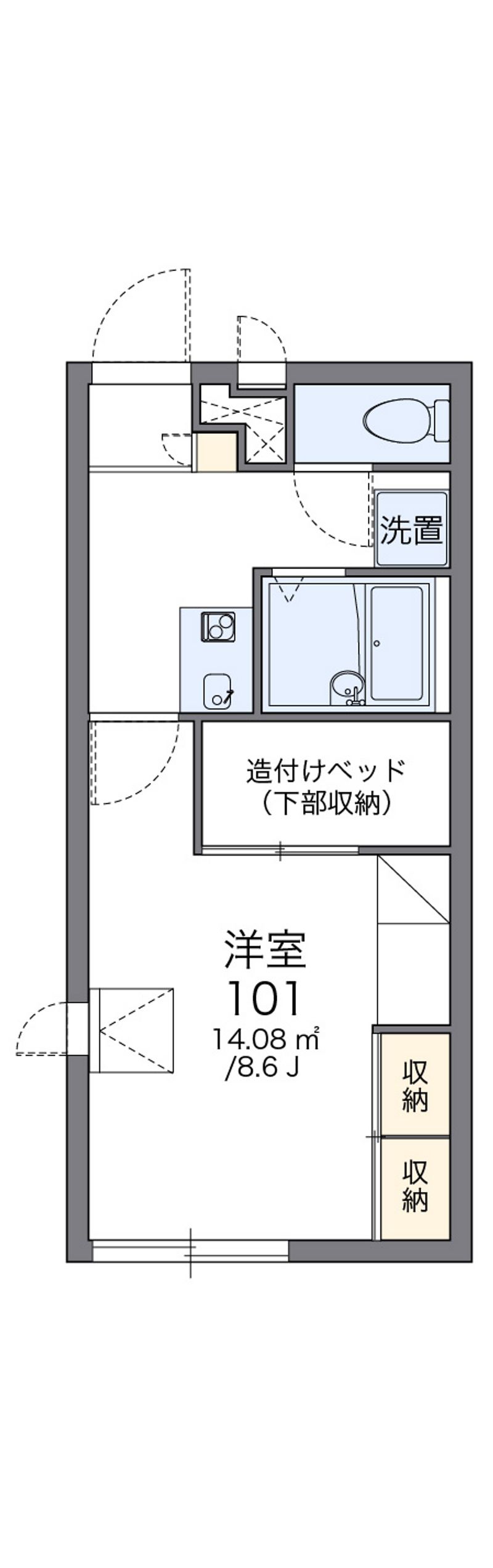 レオパレスレッツ 間取図