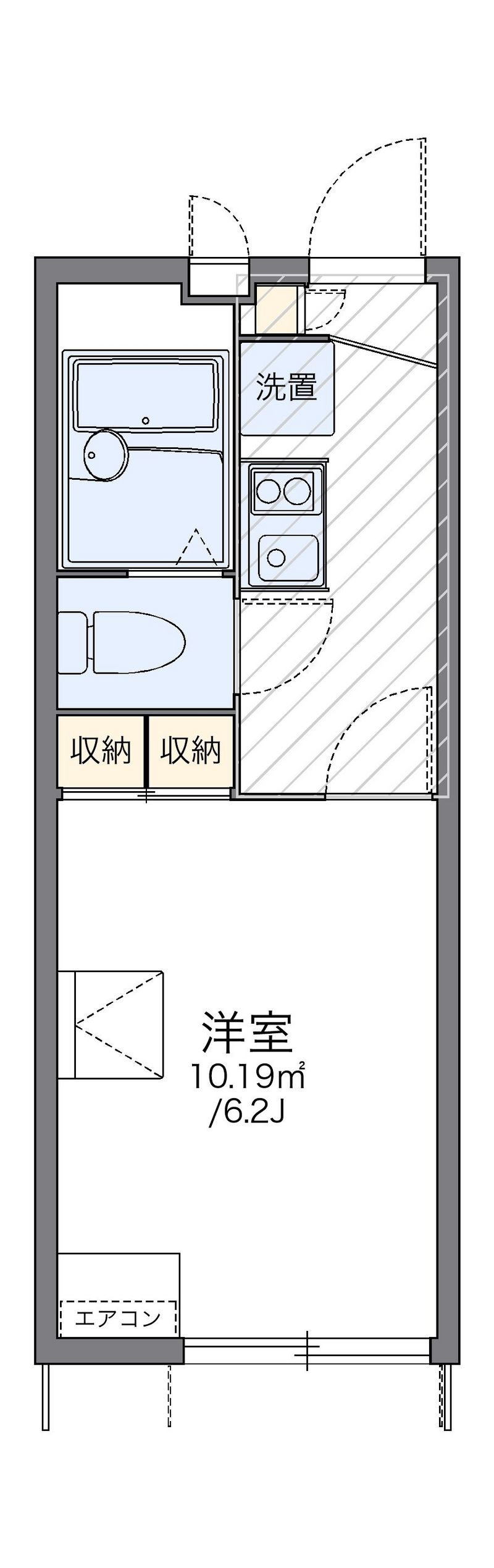 レオパレスアクロテリオン 間取図