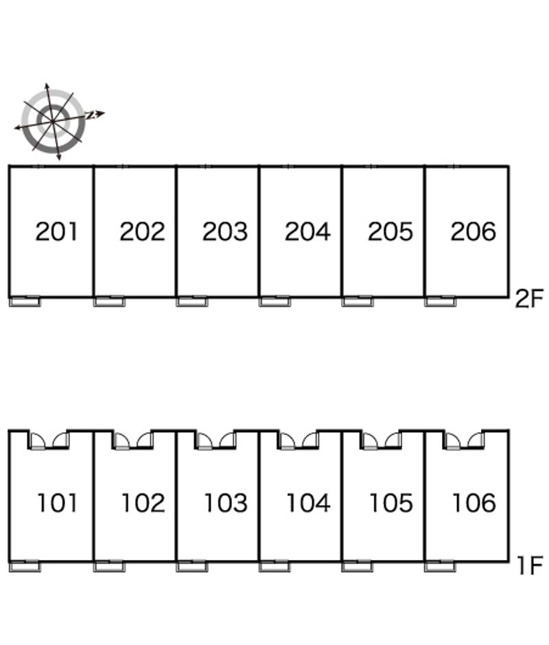 レオパレス大樹 間取配置図