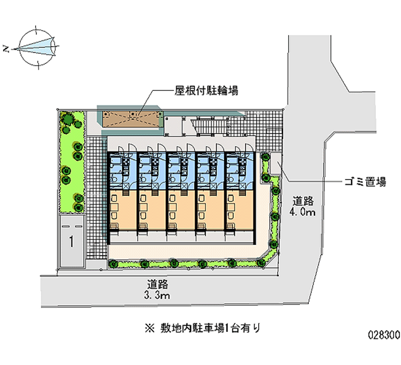 レオパレス下連雀 区画図