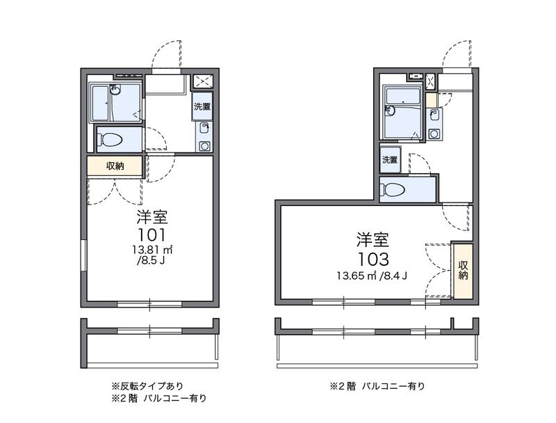 レオパレスほたるⅠ 間取図