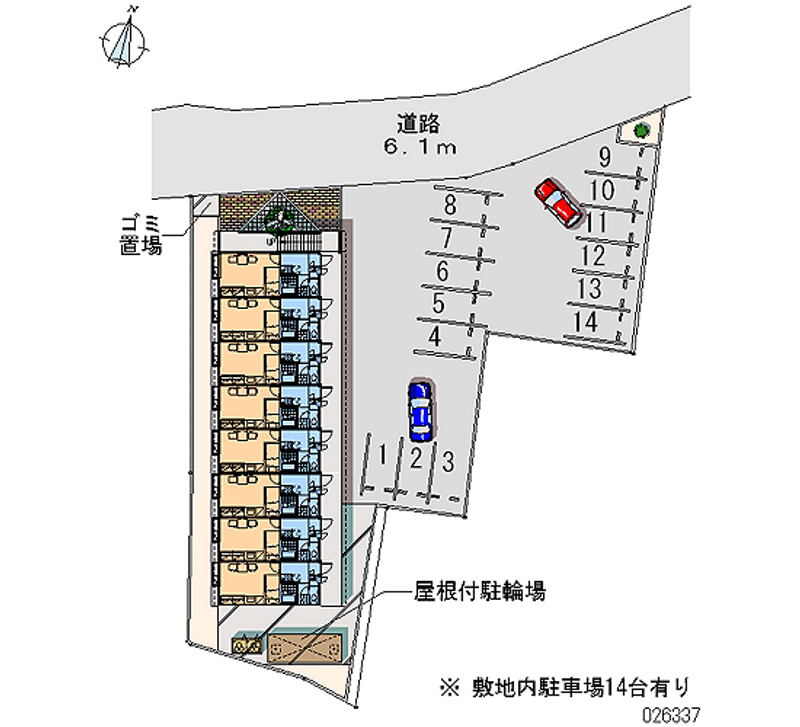 レオパレスフーガ 月極駐車場