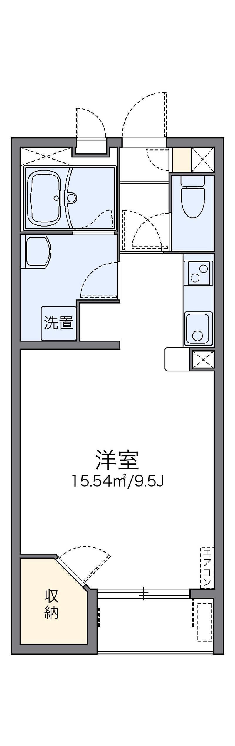 レオネクストウエストＰα 間取図
