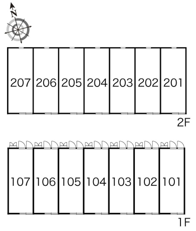 レオパレス都 間取配置図