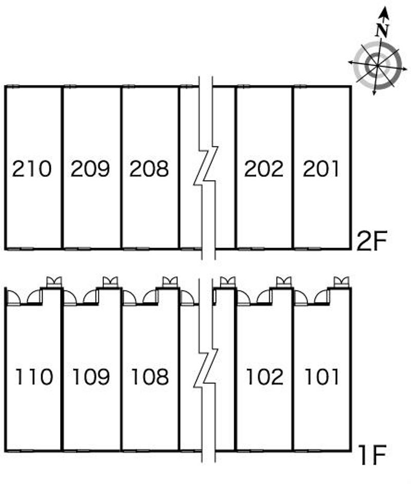 レオパレス長根Ｃ 間取配置図
