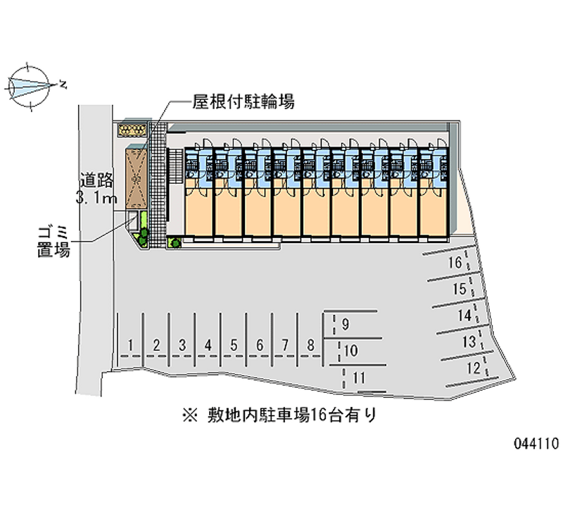 44110 Monthly parking lot