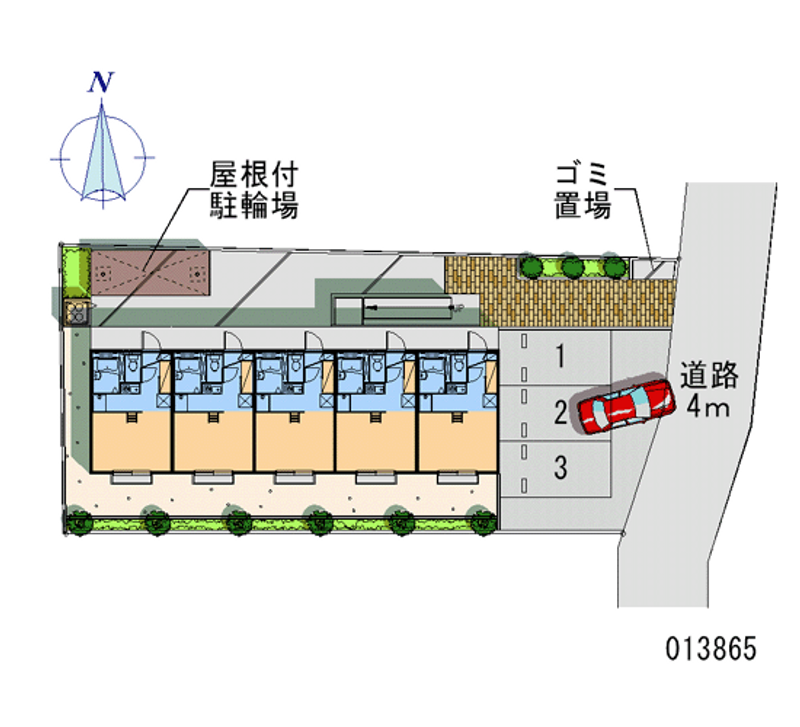 13865 Monthly parking lot