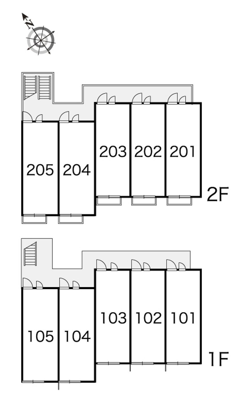 レオパレスメゾン春風 間取配置図