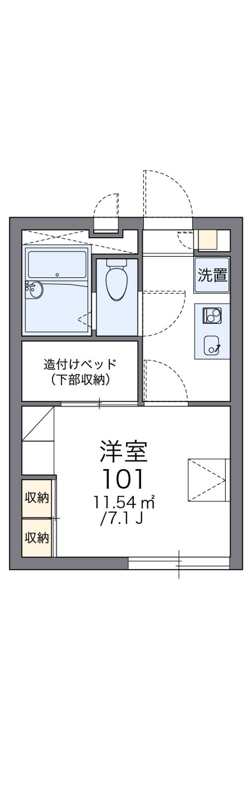 レオパレス三立ハイツＡ 間取図