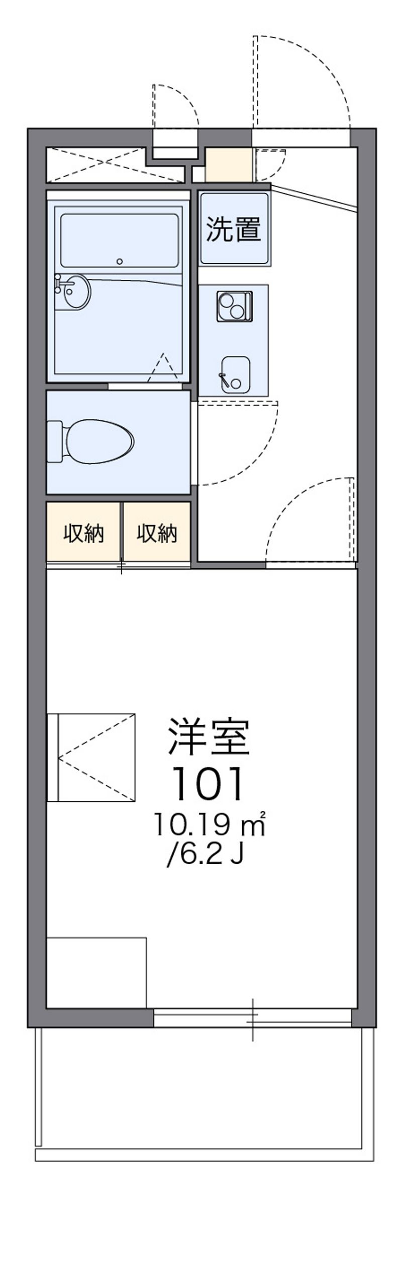 レオパレスＹＮＴＫ 間取図