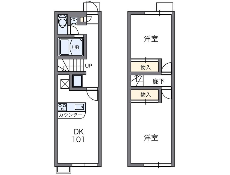 レオパレスあかし大久保弐番館 間取図