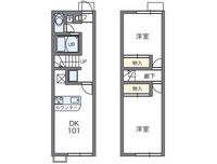 レオパレスあかし大久保弐番館 間取り図