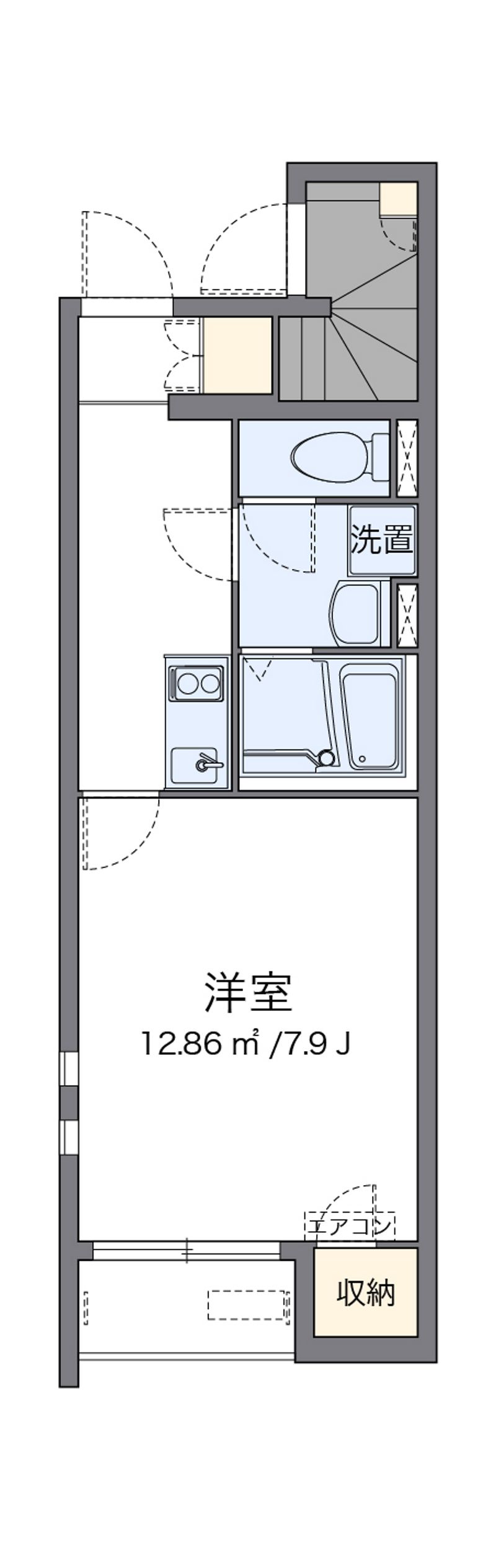 クレイノ西大寺 間取図
