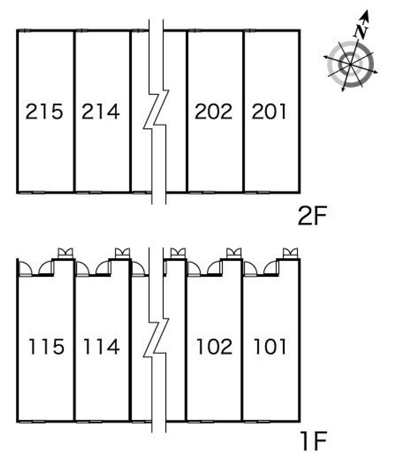 レオパレスフロストフラワー 間取配置図