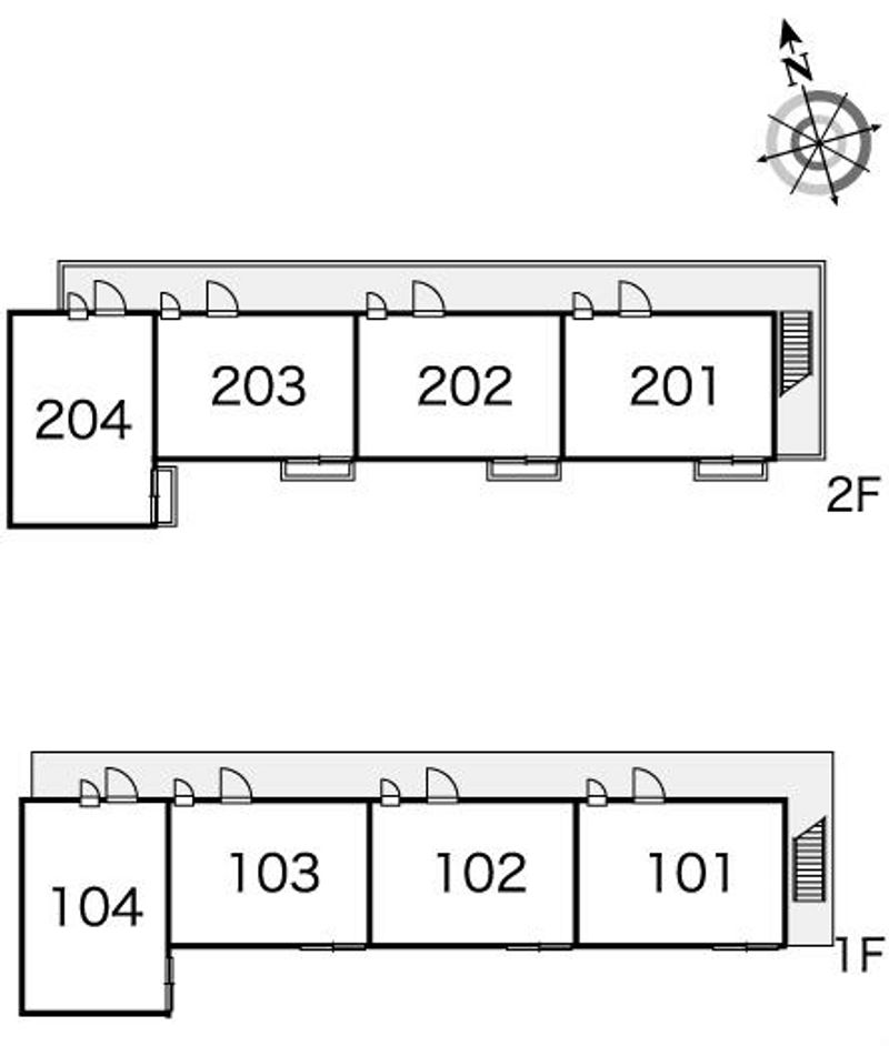 レオパレスＰＬＵＭＥＲＩＡ 間取り配置図