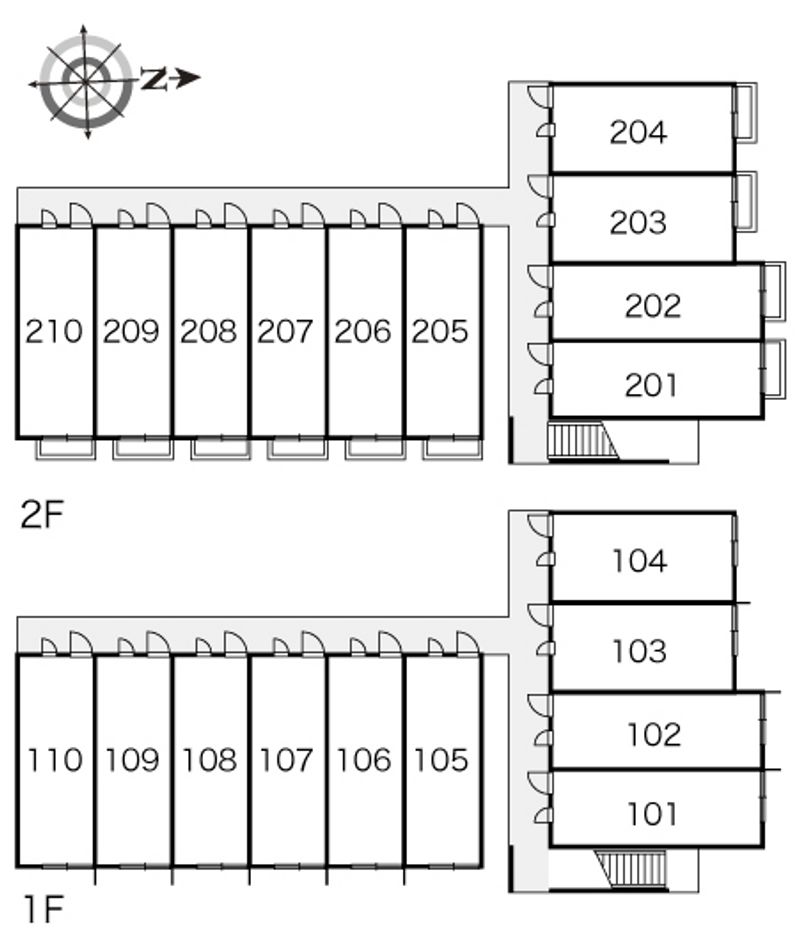 レオパレスワイズ 間取配置図