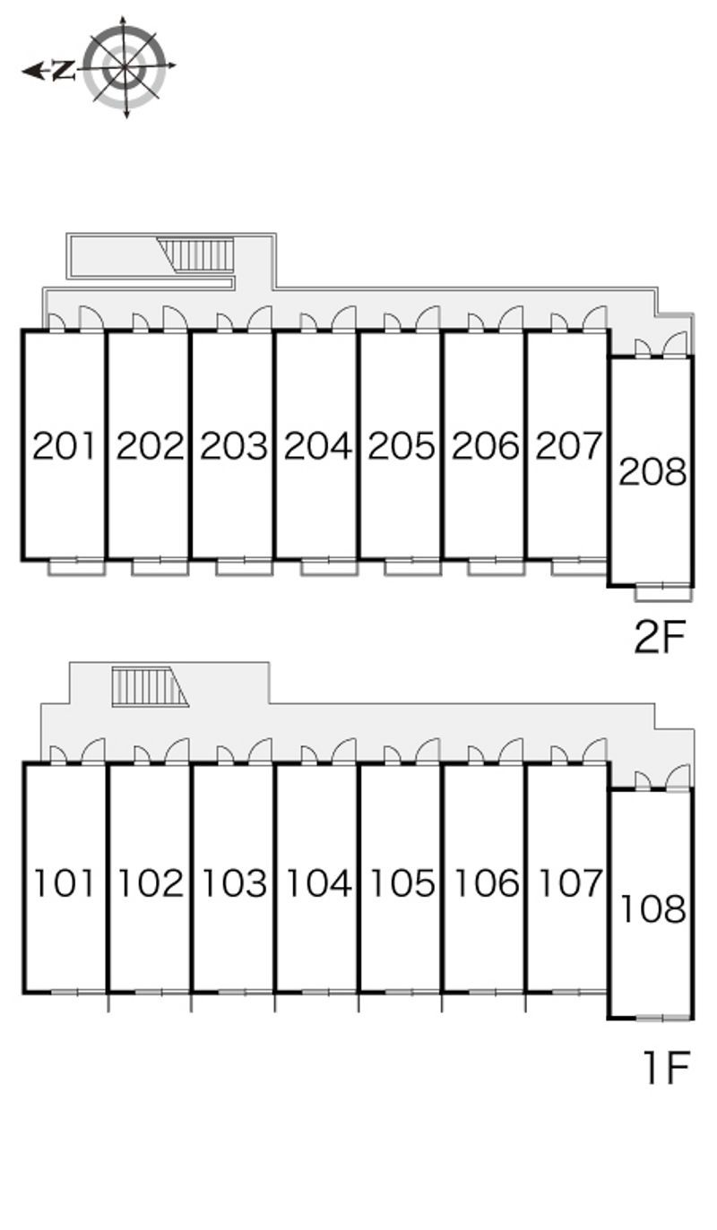 レオパレス吉野川 間取配置図