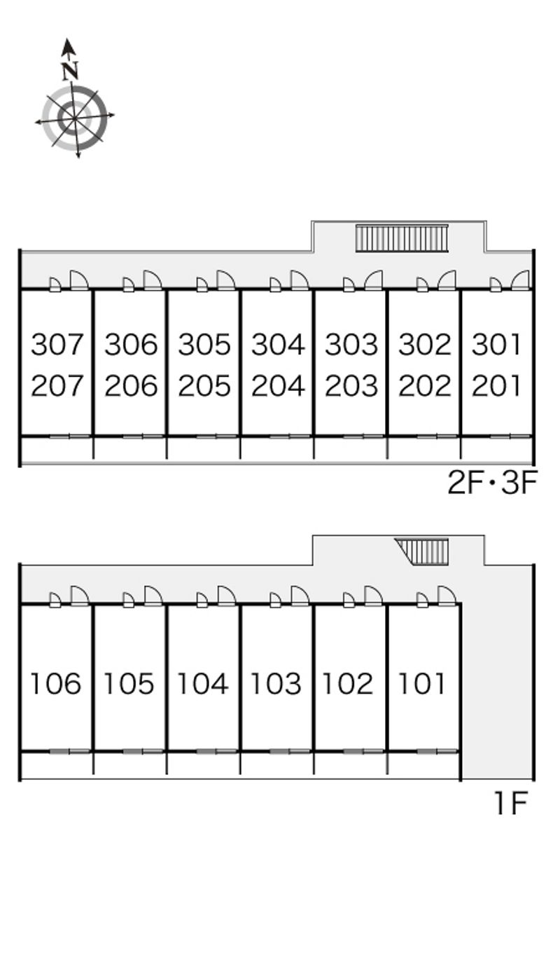 レオパレスエルザ１ 間取配置図