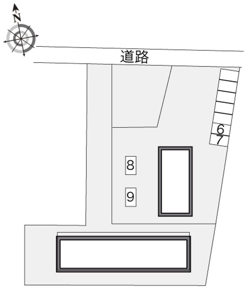 レオパレスグリーンハウスⅤ 配置図