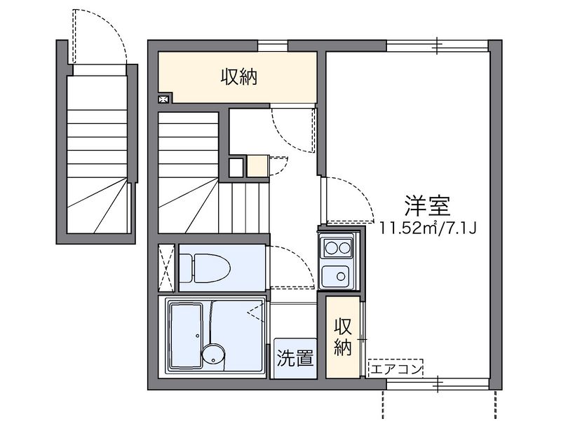 レオネクストみなとまち 間取図