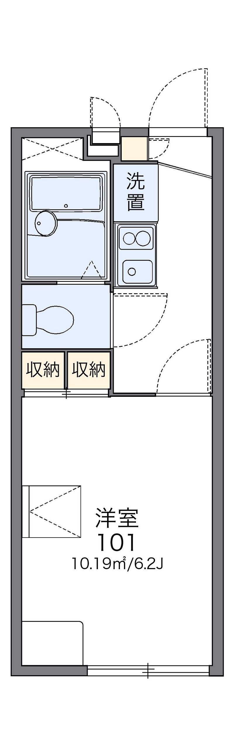 レオパレスＷｅｎｎｅｒＧｒｅｎ 間取図