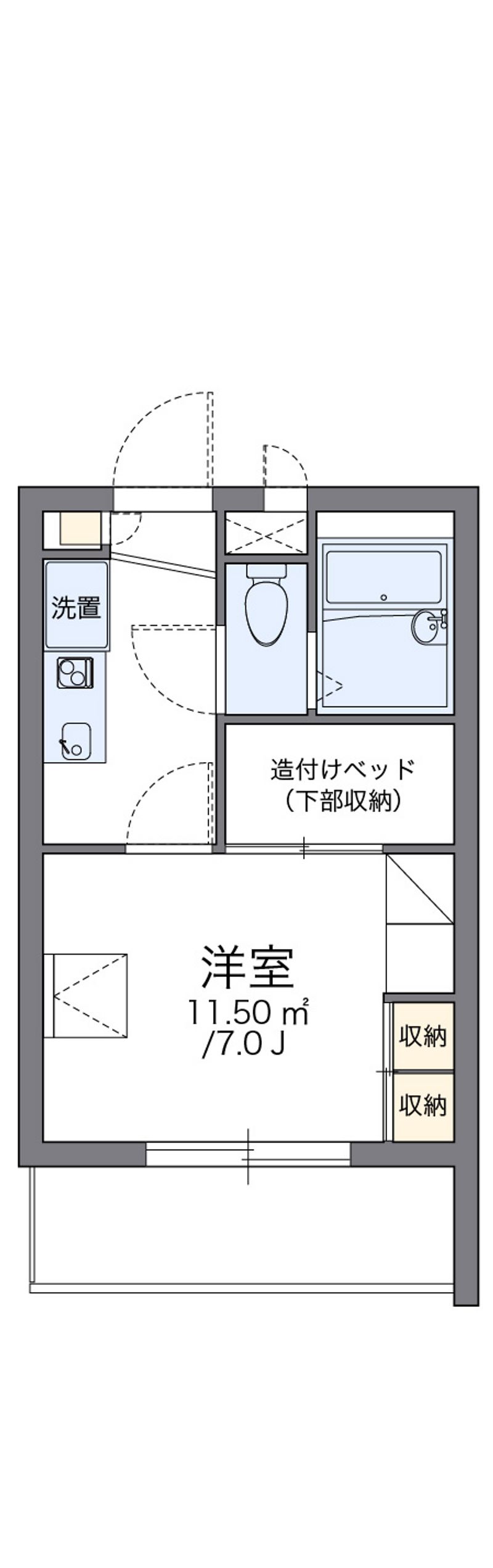 レオパレスチェリーガーデンＡ 間取図