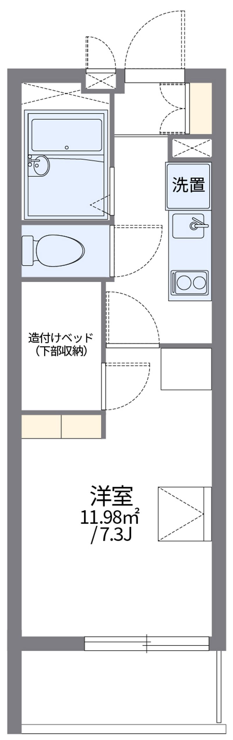 レオパレスＣＬＯＶＥＲ 間取図