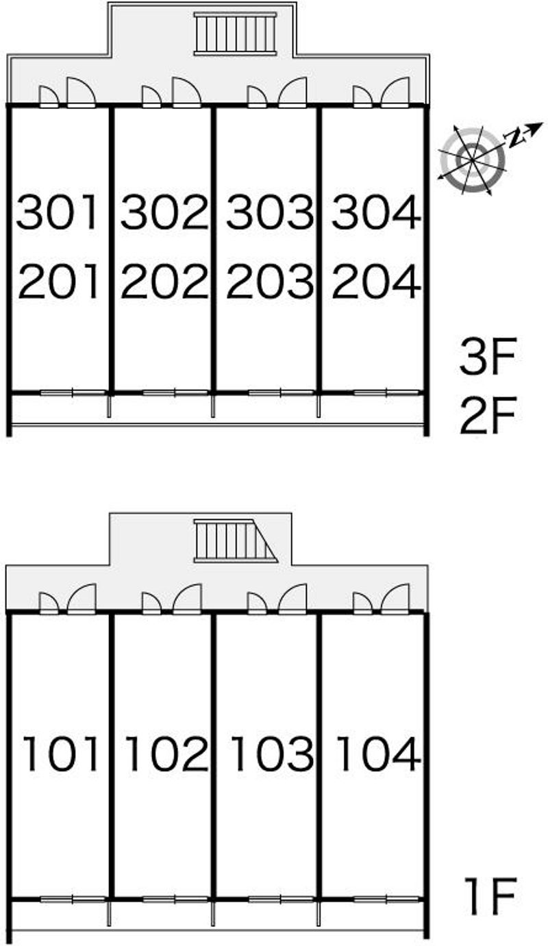 レオパレスＣｕｒａｔｉｆ 間取配置図