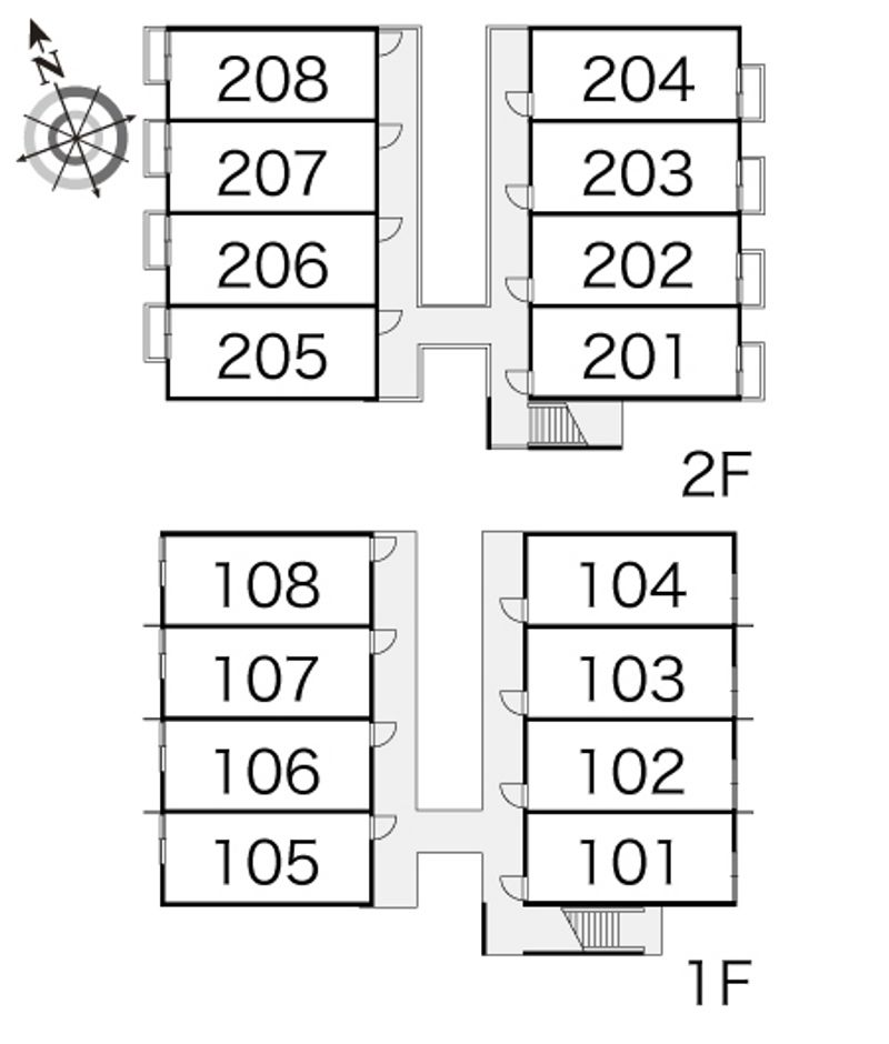 レオパレスライズ・コーワ 間取配置図
