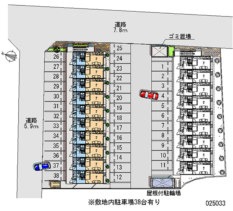 レオパレス本郷Ａ 月極駐車場