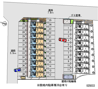 25033 Monthly parking lot