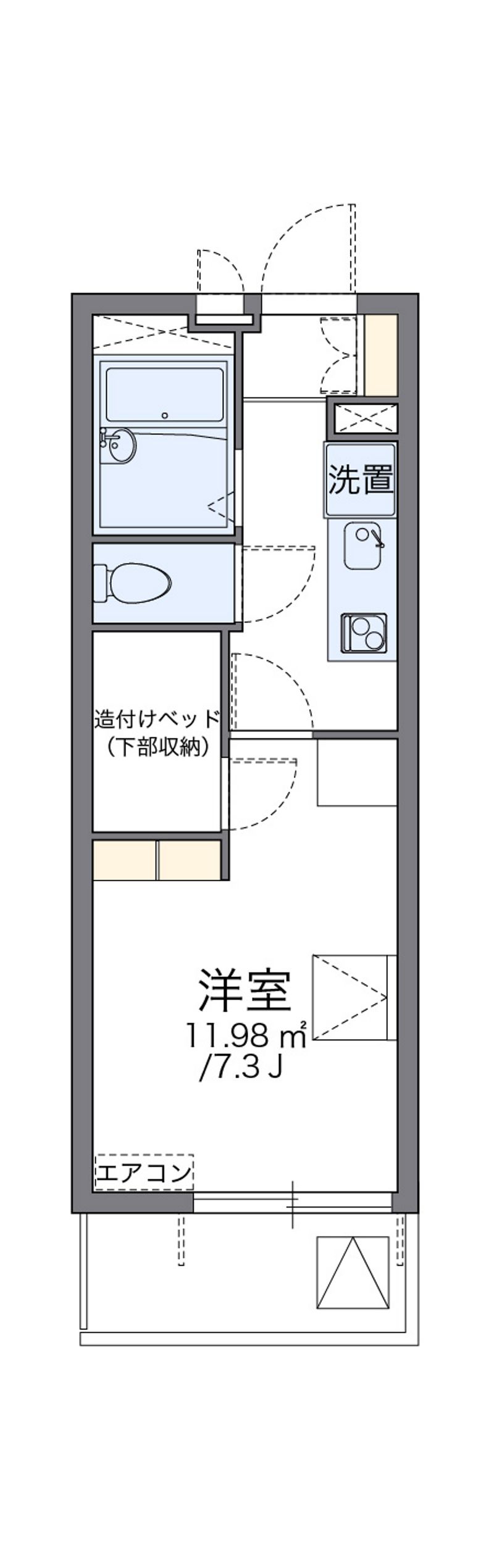 レオパレスアーチェロコル 間取図