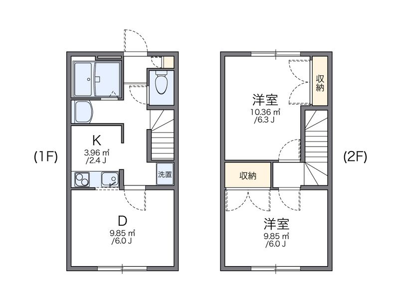 レオパレス斉藤 間取図