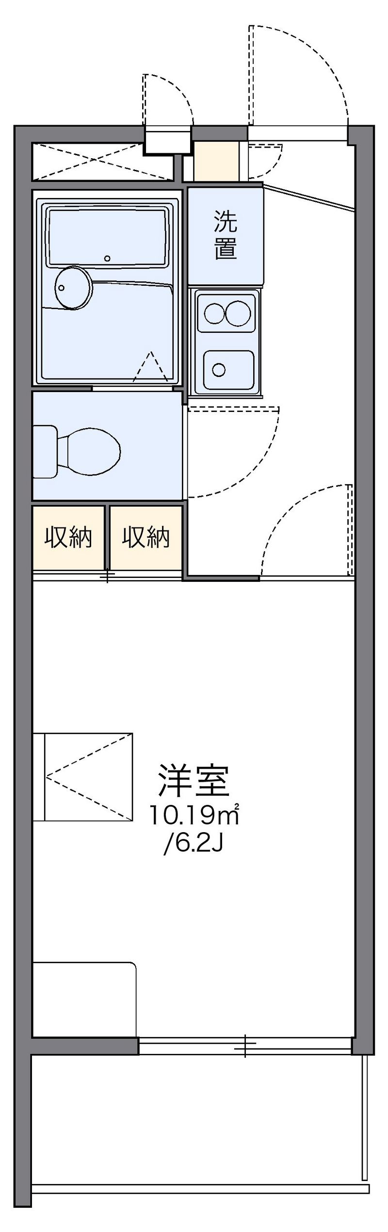 レオパレスジェンティアン 間取図