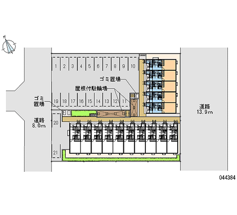 44384 Monthly parking lot