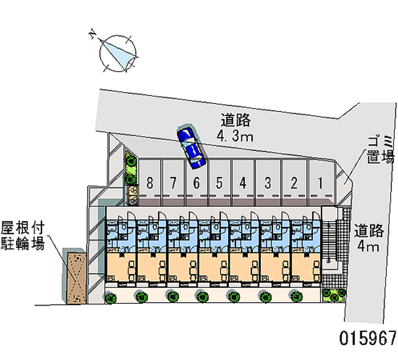 レオパレスサン　ドエル 月極駐車場