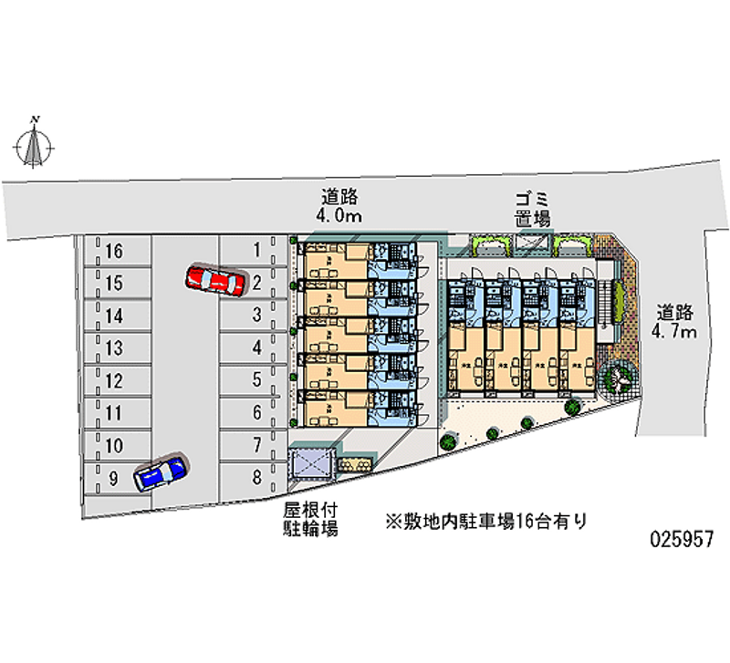 25957 Monthly parking lot