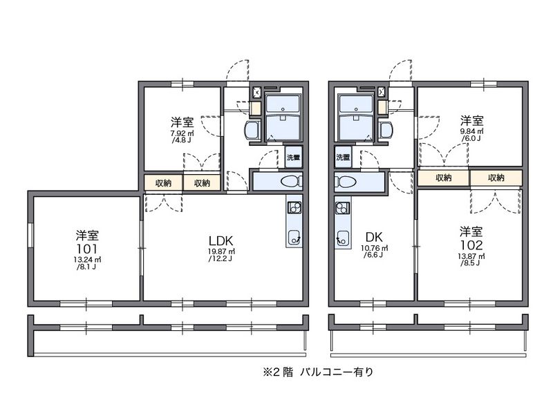 レオパレスＦＵＪＩ 間取図