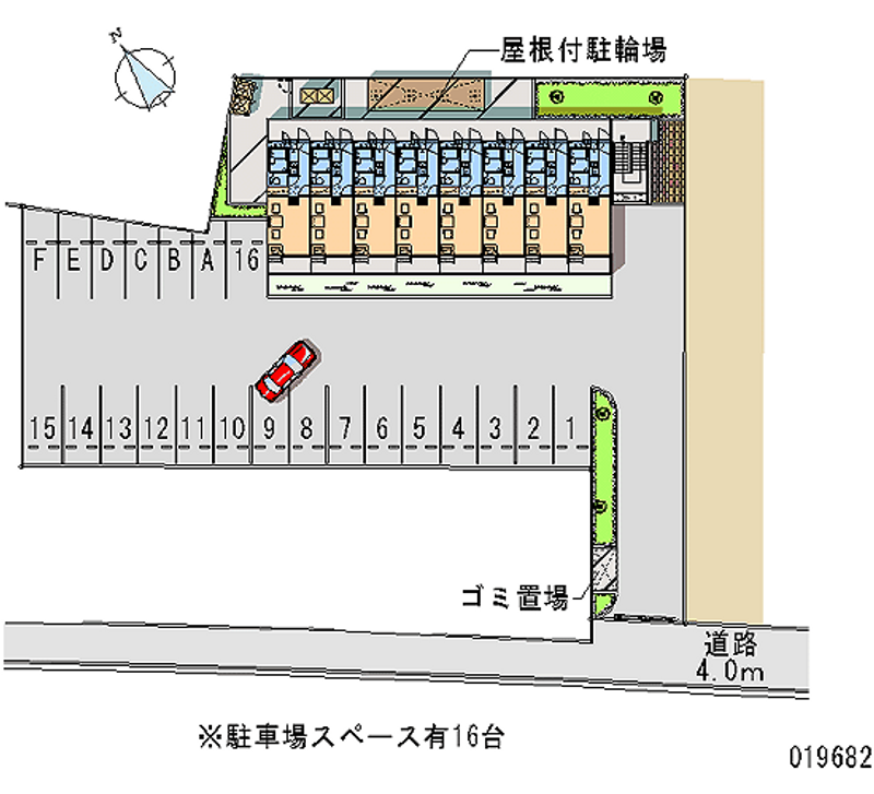 レオパレスグランヴィア東草津Ⅱ 月極駐車場