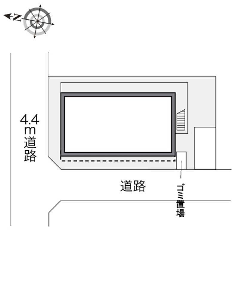 レオパレス三鷹深大寺 配置図