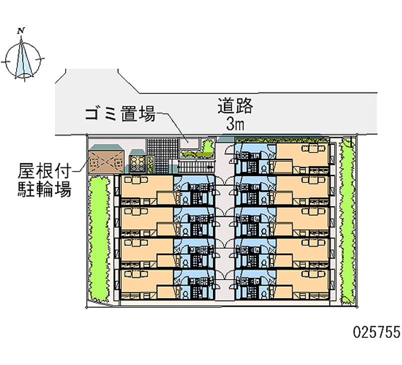 レオパレス北巽駅北 区画図