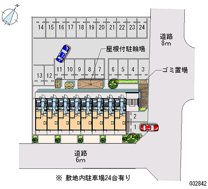 レオパレスアピテＣ 月極駐車場