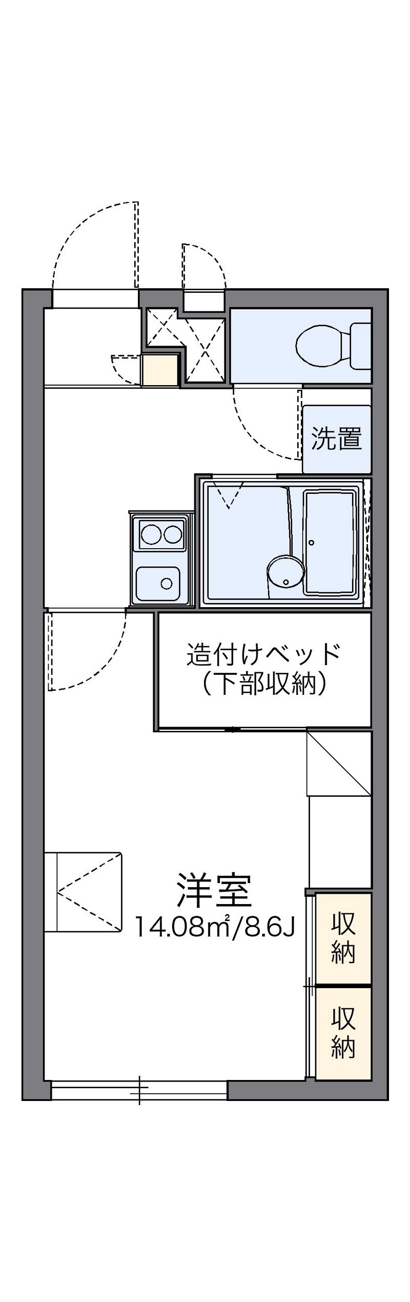 レオパレスＫ２ 間取図
