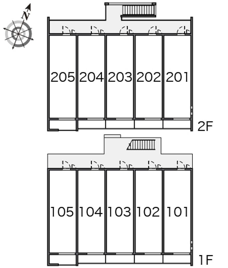 クレイノ寅新田 間取り配置図