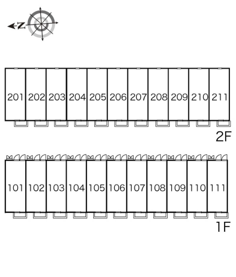 レオパレスＳｙｍｐｈｏｎｙ 間取配置図