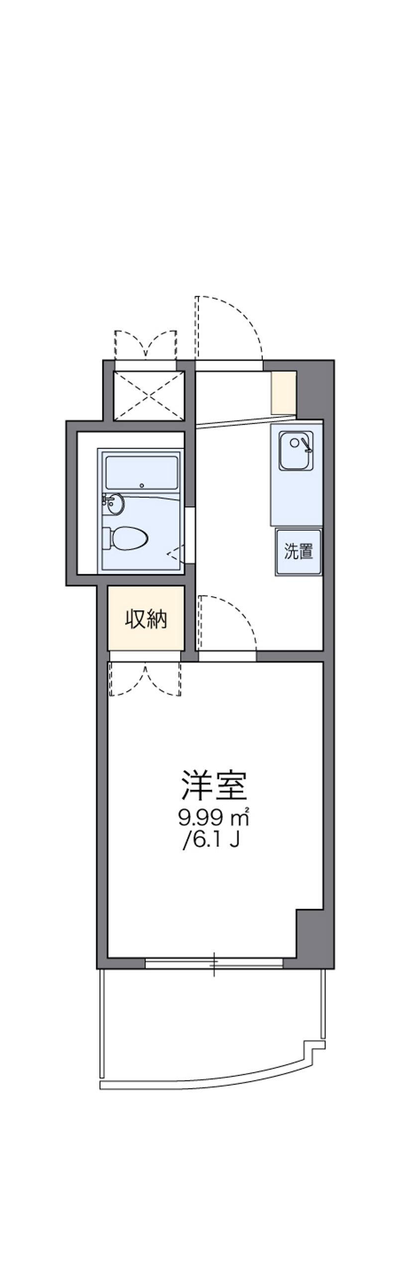 レオパレスグリーンバレー一番館 間取図