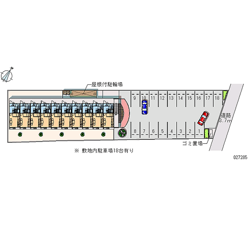 27285月租停車場