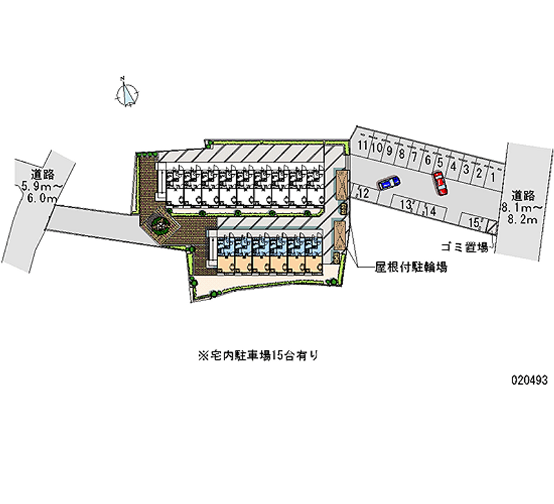 レオパレスベータコート 月極駐車場