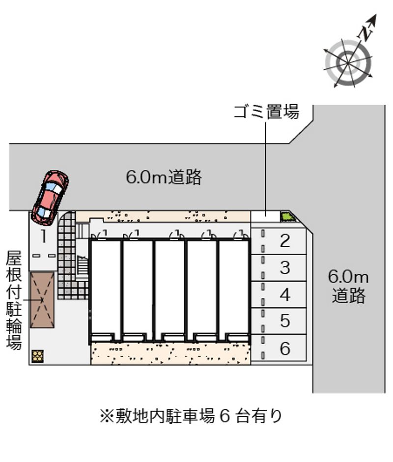 クレイノ柚子 駐車場