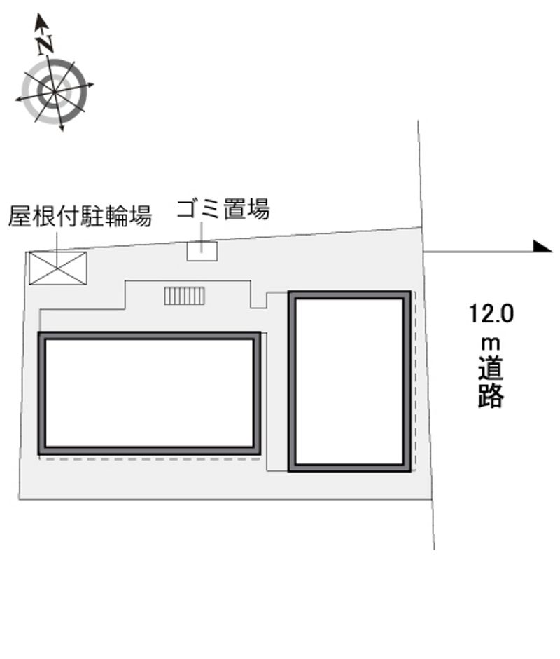 レオパレスシャンテ 配置図
